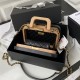 SMALL VANITY CASE AS2926 Beech Wood, Calfskin & Gold-Tone Metal High