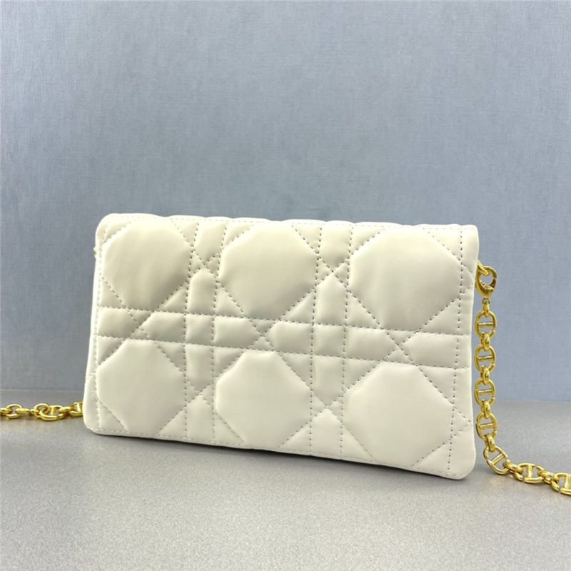 Dior CARO MACROCANNAGE POUCH Quilted Macrocannage Calfskin High