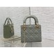 MINI LADY Dior BAG Patent Cannage Calfskin Dark Grey High