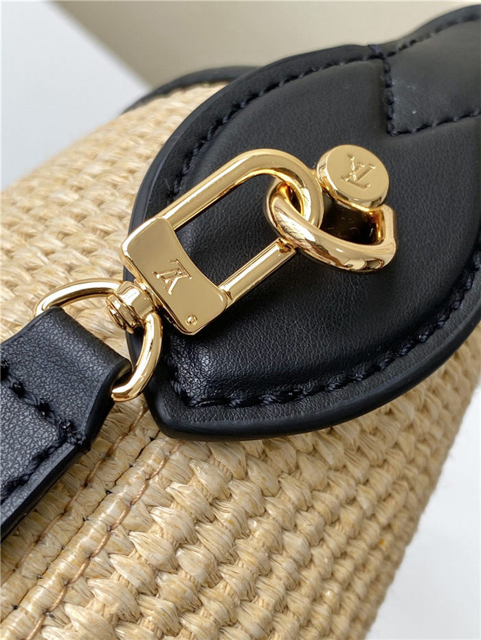 Louis Vuitton PETIT BUCKET Synthetic knitted raffia M59961 High