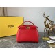 PEEKABOO ICONIC MINI leather bag Lambskin Red High