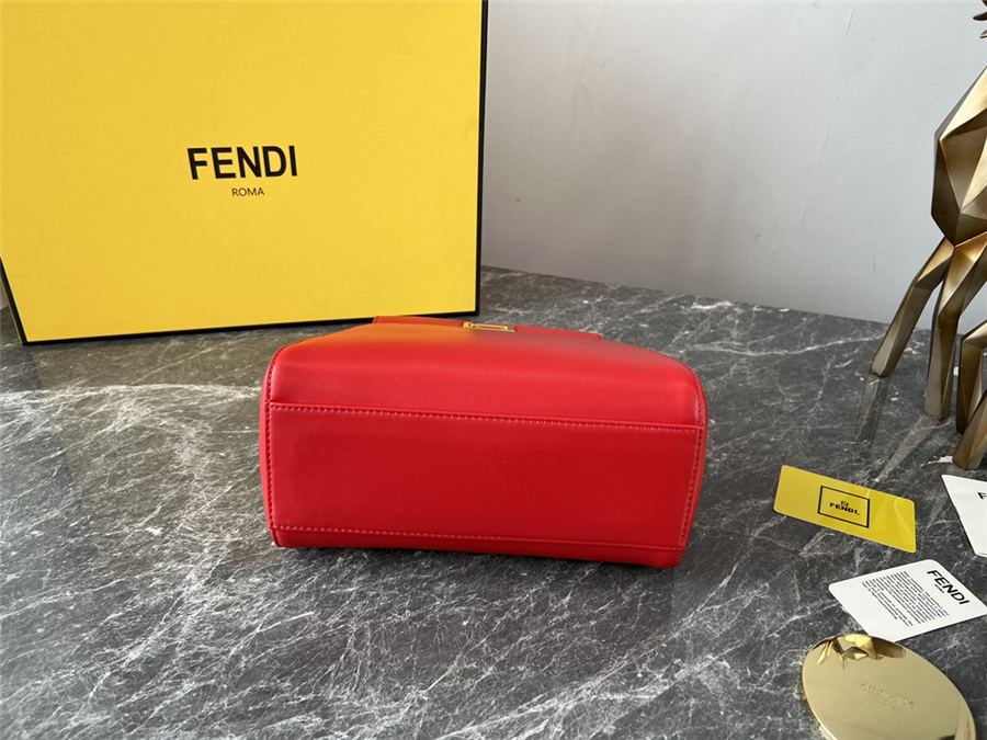 PEEKABOO ICONIC MINI leather bag Lambskin Red High