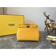 PEEKABOO ICONIC MINI leather bag Lambskin Yellow High