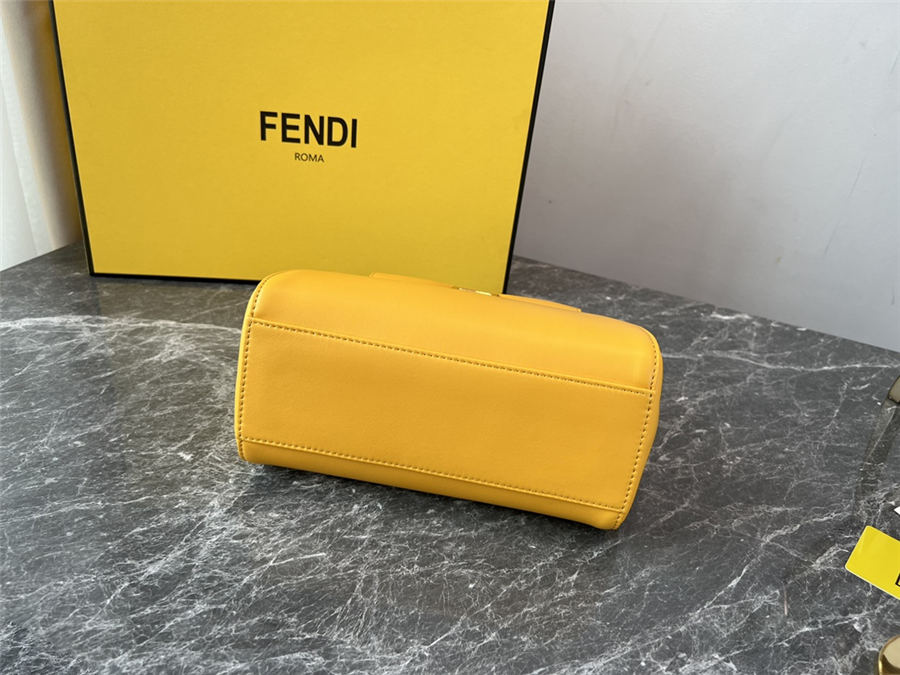 PEEKABOO ICONIC MINI leather bag Lambskin Yellow High