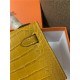 Hermes Kelly Mini II Bag Embossed Crocodile Leather WAX Silver/Gold Metal High