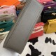 Hermes Kelly Pochette Bag Swift Leather Silver/Gold Metal WAX High