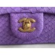 MINI FLAP BAG WITH TOP HANDLE AS2431 Snake Purpel High