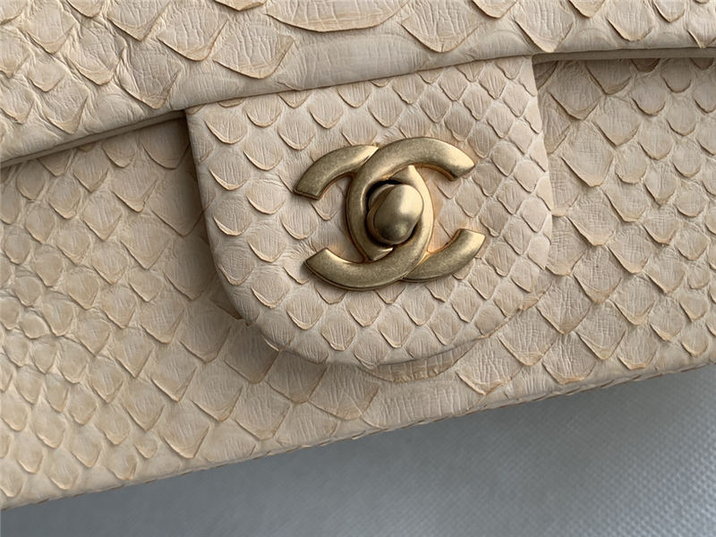 MINI FLAP BAG WITH TOP HANDLE AS2431 Snake Beige High