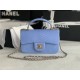 MINI FLAP BAG WITH TOP HANDLE AS2431 Snake Blue High