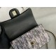 MINI FLAP BAG WITH TOP HANDLE AS2431 Snake High