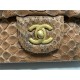 MINI FLAP BAG WITH TOP HANDLE AS2431 Snake Brown High