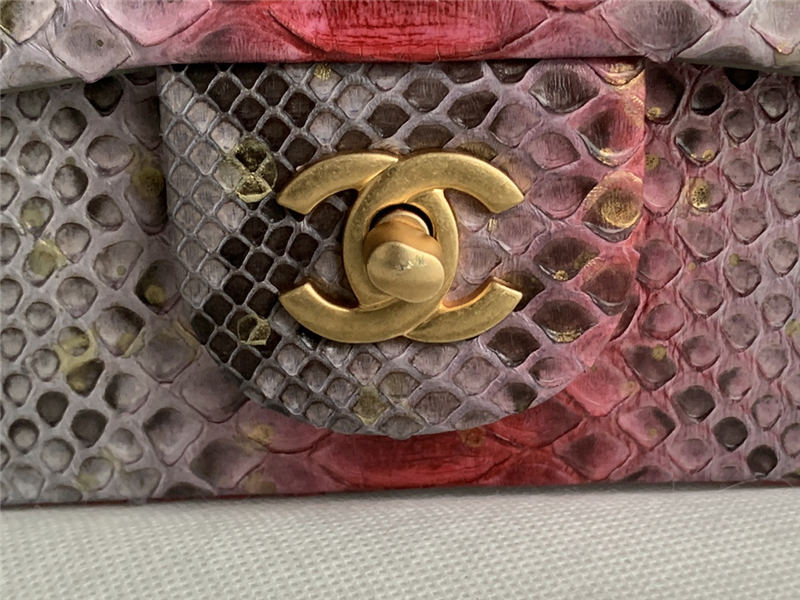 MINI FLAP BAG WITH TOP HANDLE AS2431 Snake High