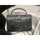 MINI FLAP BAG WITH TOP HANDLE AS2431 Snake High