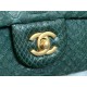 MINI FLAP BAG WITH TOP HANDLE AS2431 Snake Green High