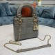 MINI LADY Dior BAG Cannage Crocodile Gold-tone Metal High