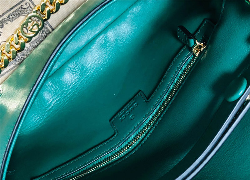 Gucci Blondie shoulder bag Leather 699268 Green High