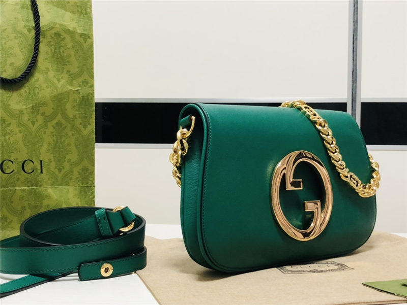 Gucci Blondie shoulder bag Leather 699268 Green High