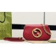 Gucci Blondie shoulder bag Leather 699268 Red High