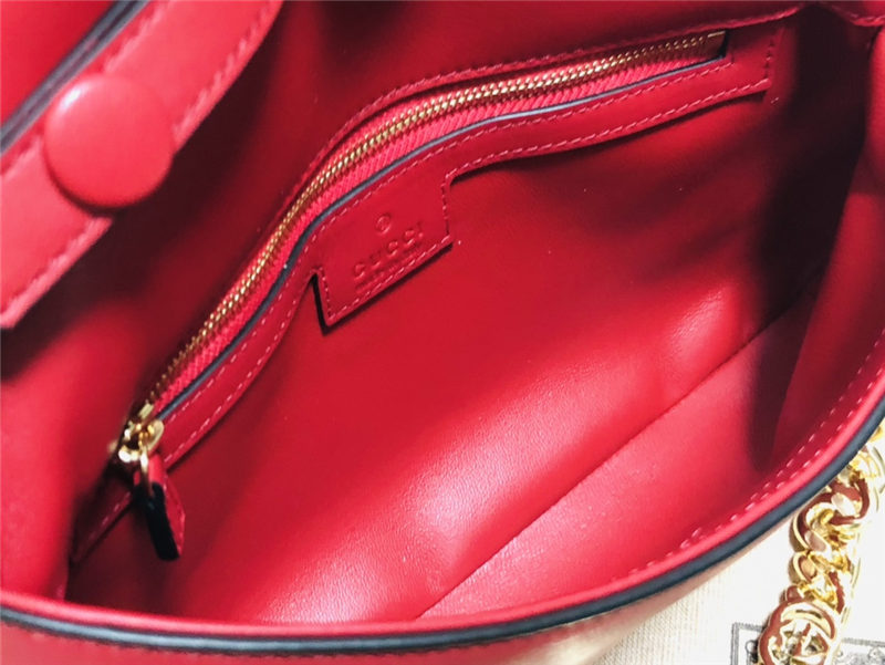 Gucci Blondie shoulder bag Leather 699268 Red High