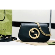 Gucci Blondie shoulder bag Leather 699268 Black High