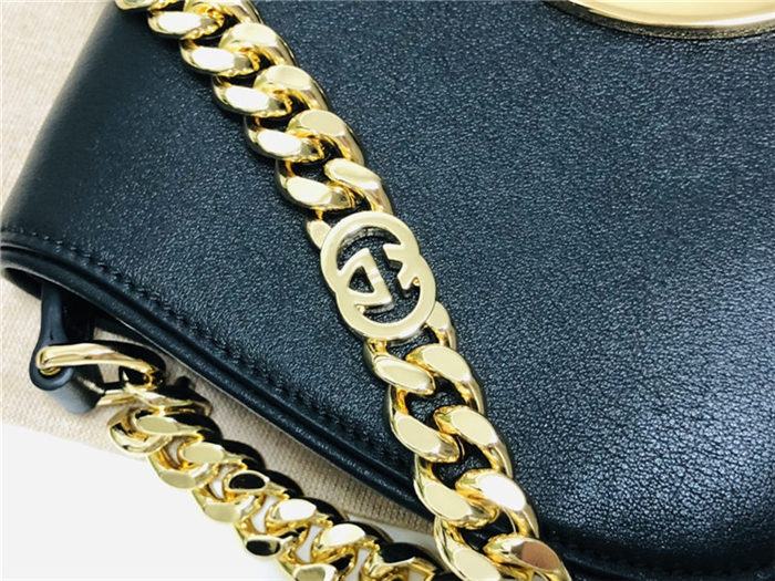 Gucci Blondie shoulder bag Leather 699268 Black High