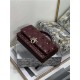 MISS DIOR MINI BAG Patent Calfskin Burgundy High