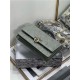 MISS DIOR MINI BAG Patent Calfskin Grey High