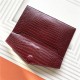 UPTOWN POUCH IN Crocodile Burgundy High