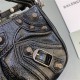 LE CAGOLE MINI PURSE WITH CHAIN Arena Lambskin Black High