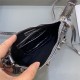 LE CAGOLE MINI PURSE WITH CHAIN Arena Lambskin Silver High