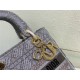 MEDIUM LADY D-LITE BAG Embroidery Beaded High