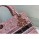 MEDIUM LADY D-LITE BAG Embroidery Beaded High