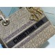 MEDIUM LADY D-LITE BAG Embroidery Beaded High