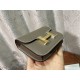 Hermes Constance Slim Wallet Leather Gold Metal WAX High