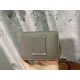 Hermes Constance Slim Wallet Leather Silver Metal WAX High