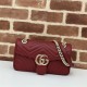 GG Marmont small matelassé shoulder bag Burgundy High