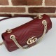 GG Marmont small matelassé shoulder bag Burgundy High