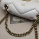 GG Marmont small matelassé shoulder bag White High