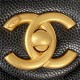 Chanel MINI FLAP BAG Grained Shiny Calfskin & Gold-Tone Metal AS3368 Black A