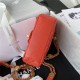 Chanel MINI FLAP BAG Grained Shiny Calfskin & Gold-Tone Metal AS3368 Red A