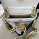 Chanel CLUTCH WITH CHAIN AP2857 Grained Shiny Calfskin & Gold-Tone Metal White A