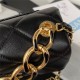 Supermini Flap Bag AS3365 Lambskin & Gold-Tone Metal Black A