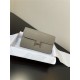 Hermes Constance To Go Long Wallet Epsom Leather Grey Silver-Metal WAX High