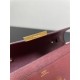 Hermes Constance To Go Long Wallet Epsom Leather Burgundy Gold-Metal WAX High