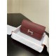 Hermes Constance To Go Long Wallet Epsom Leather Burgundy Silver-Metal WAX High