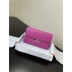 Hermes Constance To Go Long Wallet Epsom Leather Fuchsia Silver-Metal WAX High