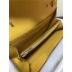 Hermes Constance To Go Long Wallet Epsom Leather Yellow Silver-Metal WAX High