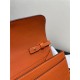 Hermes Constance To Go Long Wallet Epsom Leather Orange Gold-Metal WAX High