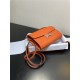 Hermes Constance To Go Long Wallet Epsom Leather Orange Silver-Metal WAX High