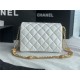 Chanel MINI FLAP BAG AS3378 Lambskin & Gold-Tone Metal White High